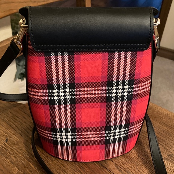 kate spade Blinx Plaid 3D Owl Crossbody Bag NWOT - Picture 3 of 9